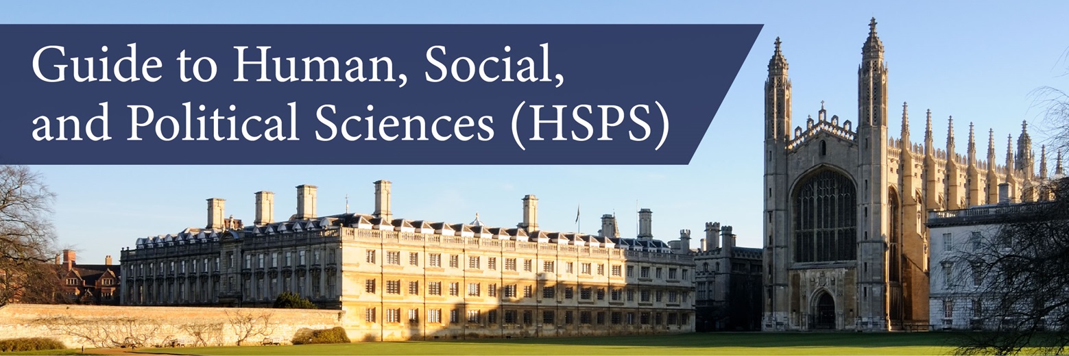 Guide to Human, Social, and Political Sciences (HSPS) at Cambridge